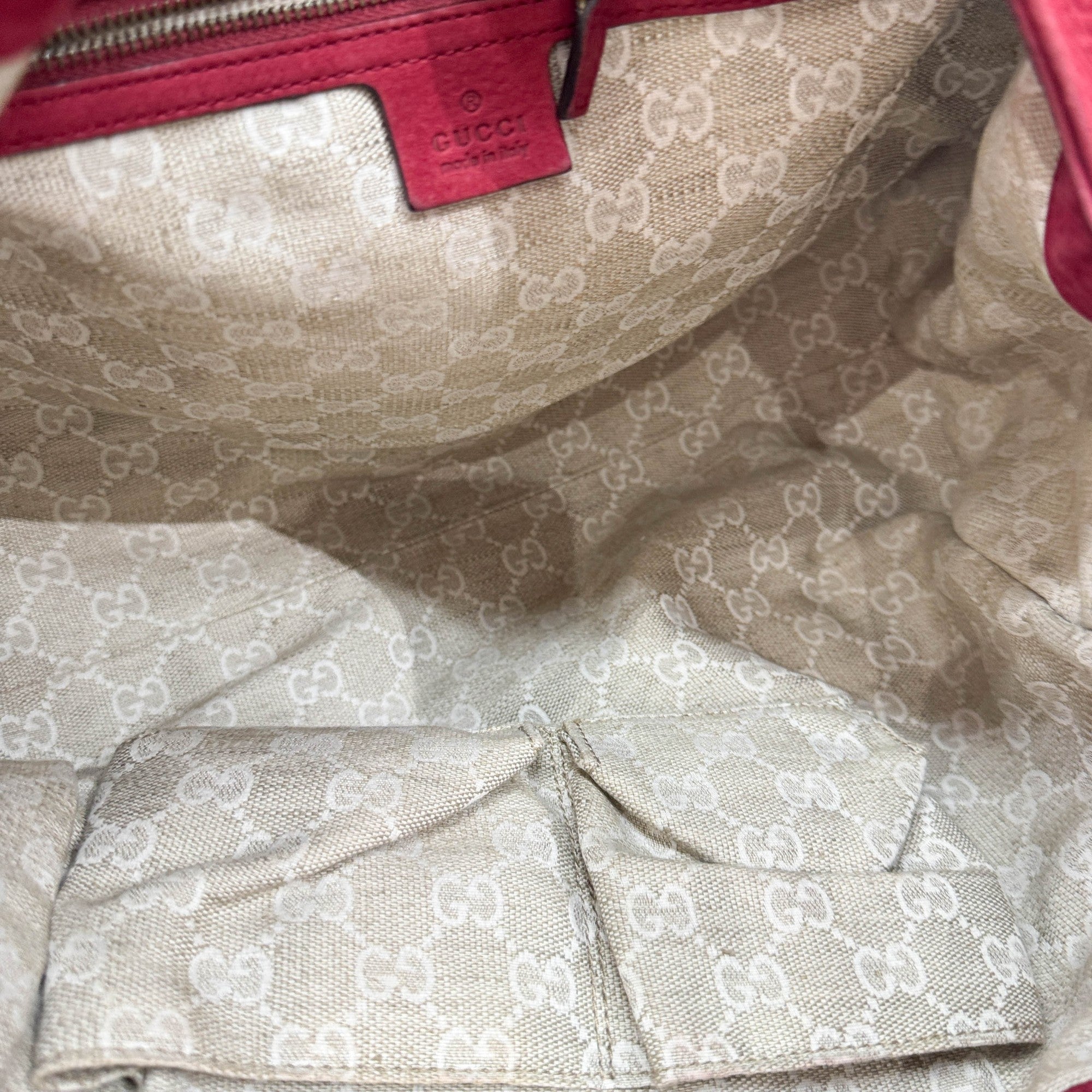 Stirrup Cherry Leather Shoulder Bag