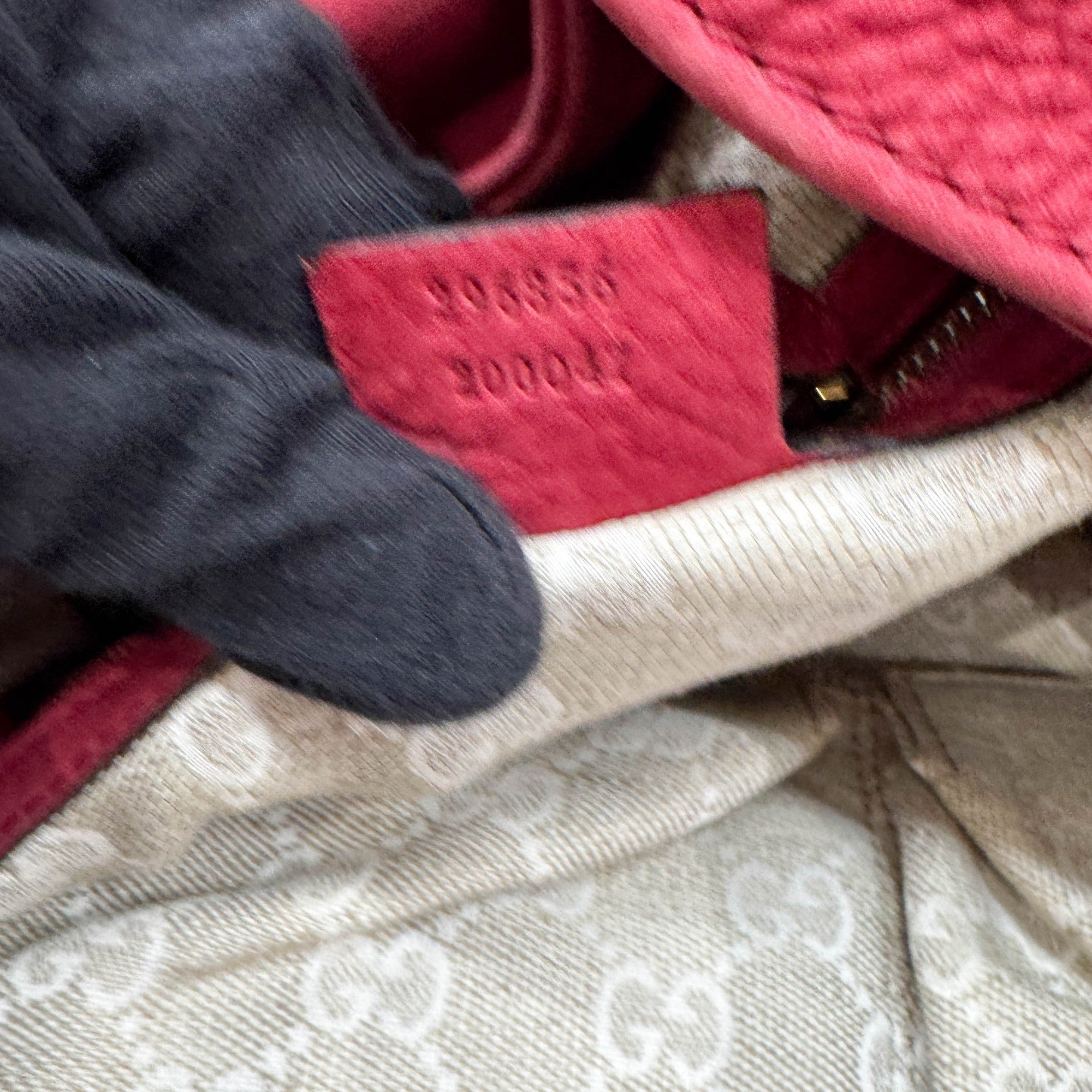 Stirrup Cherry Leather Shoulder Bag