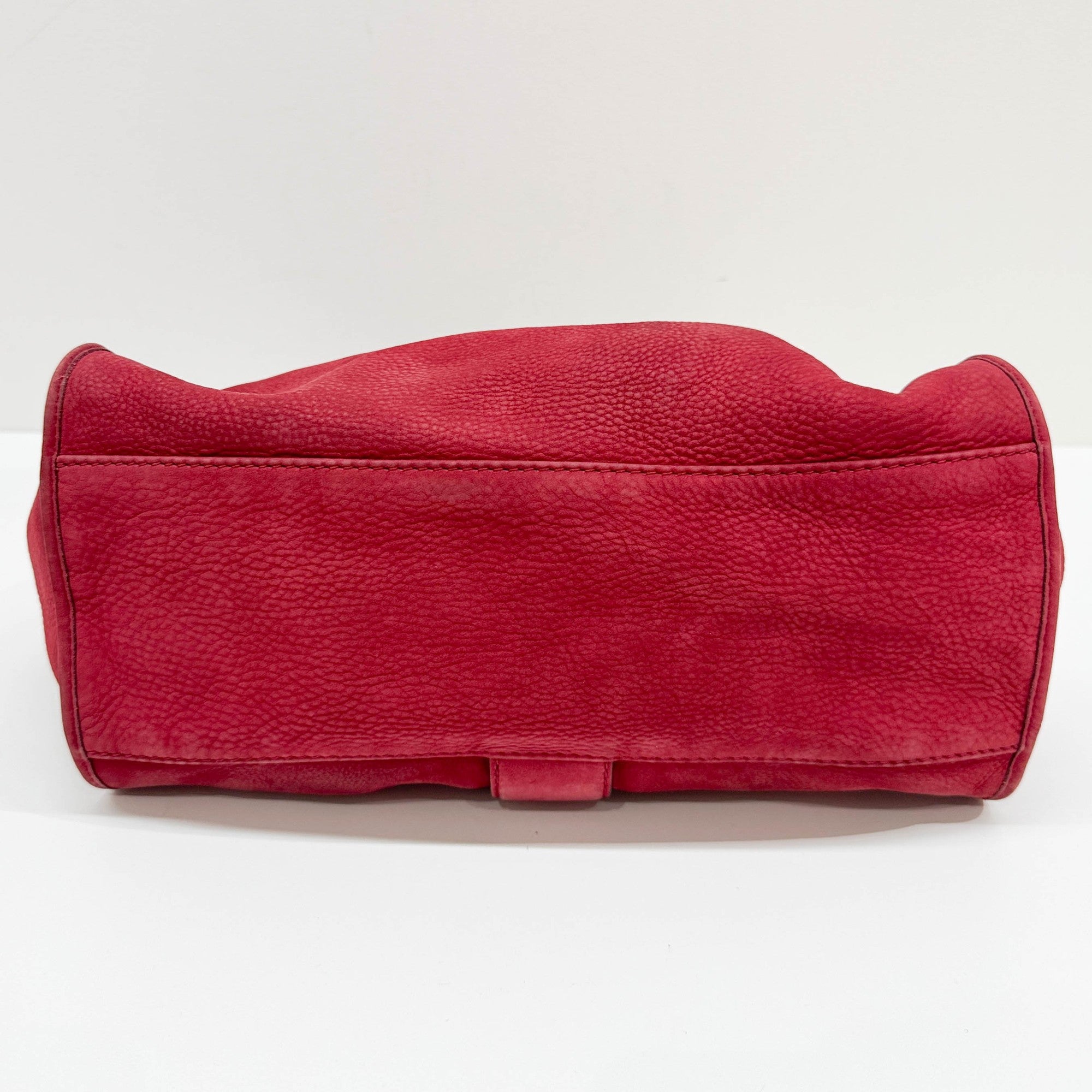 Stirrup Cherry Leather Shoulder Bag