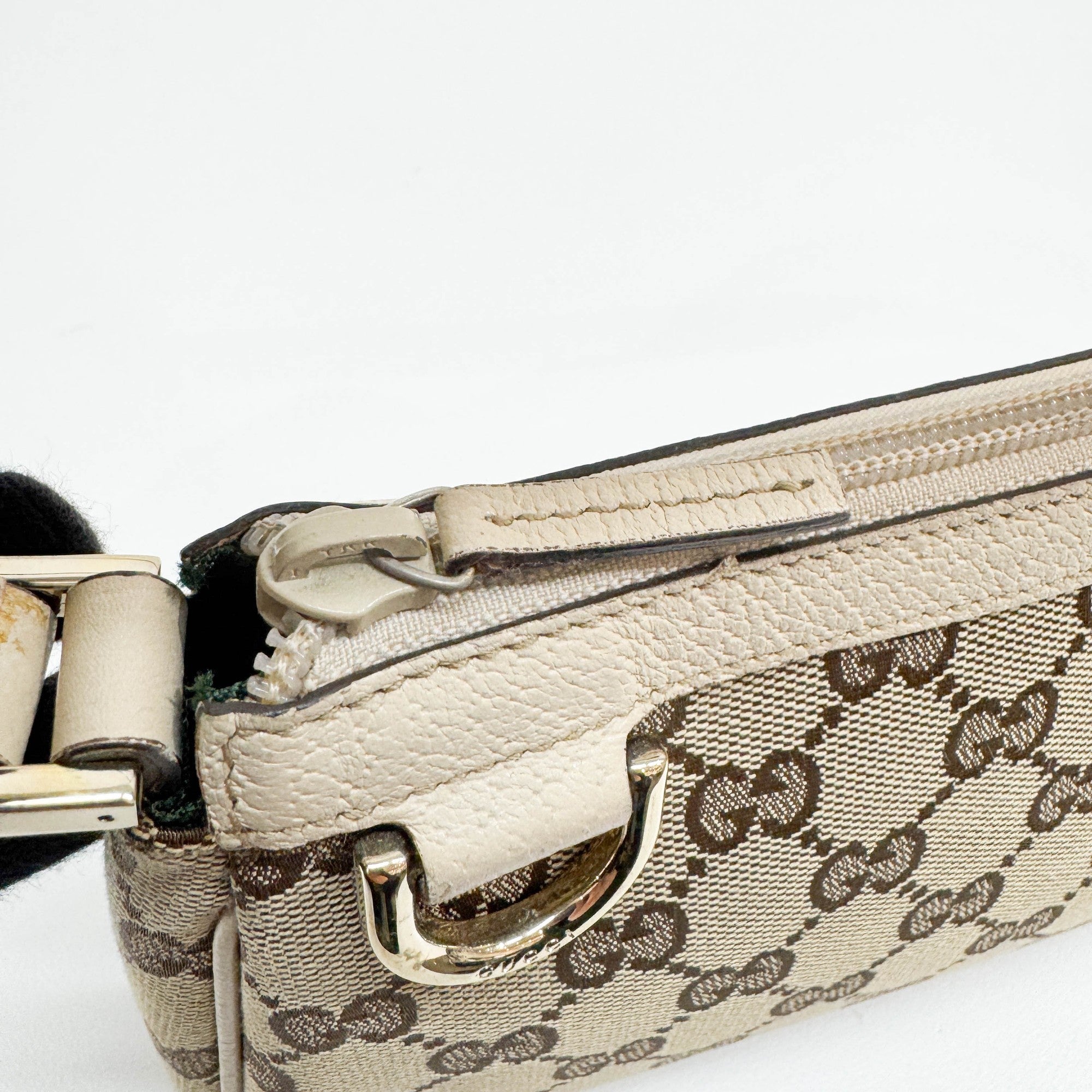 Abbey Tan GG Canvas Shoulder Pochette