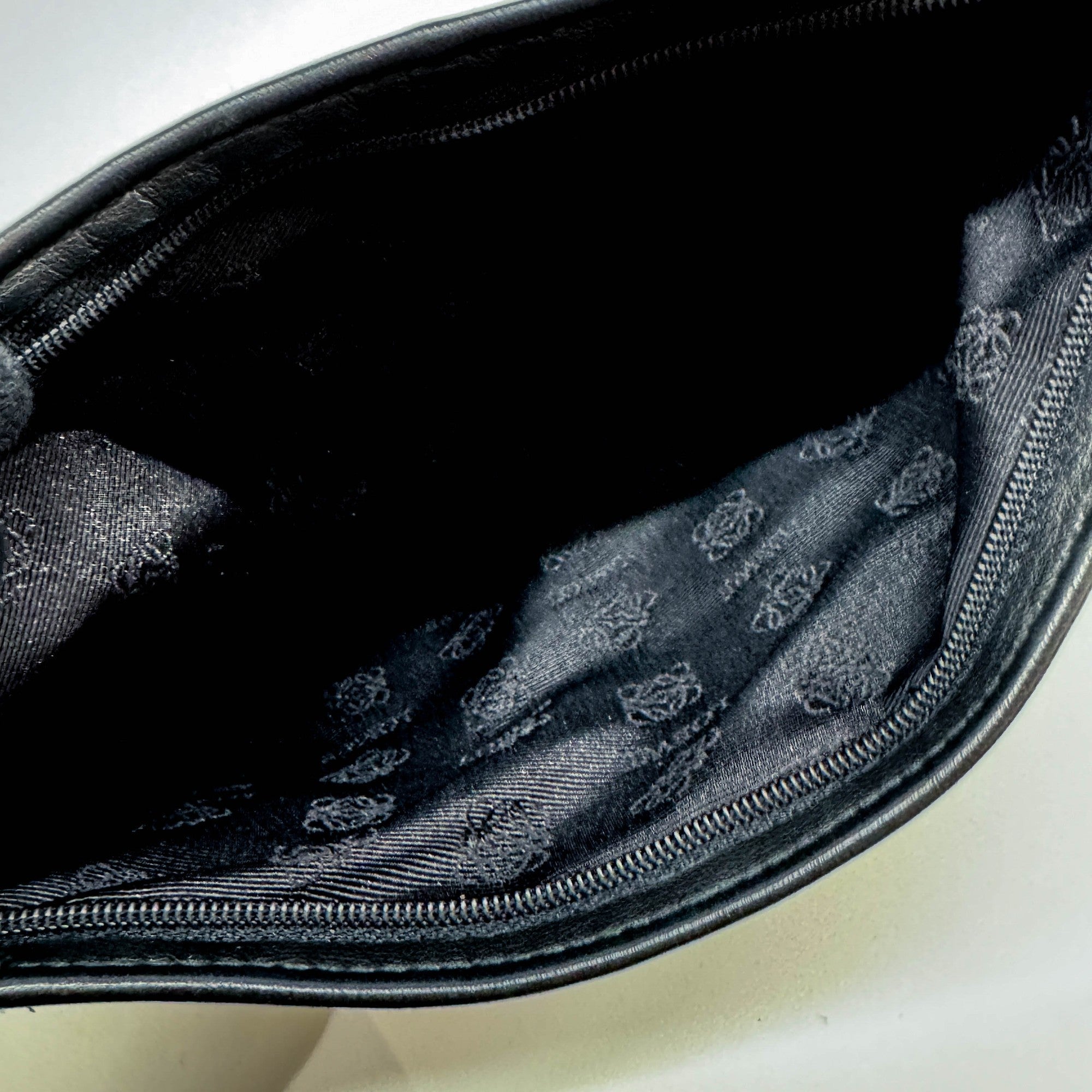 Black Wool Clutch Bag