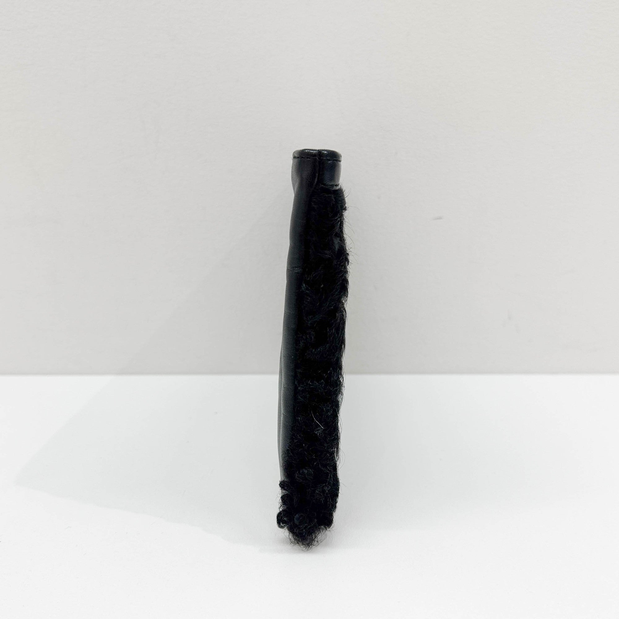 Black Wool Clutch Bag