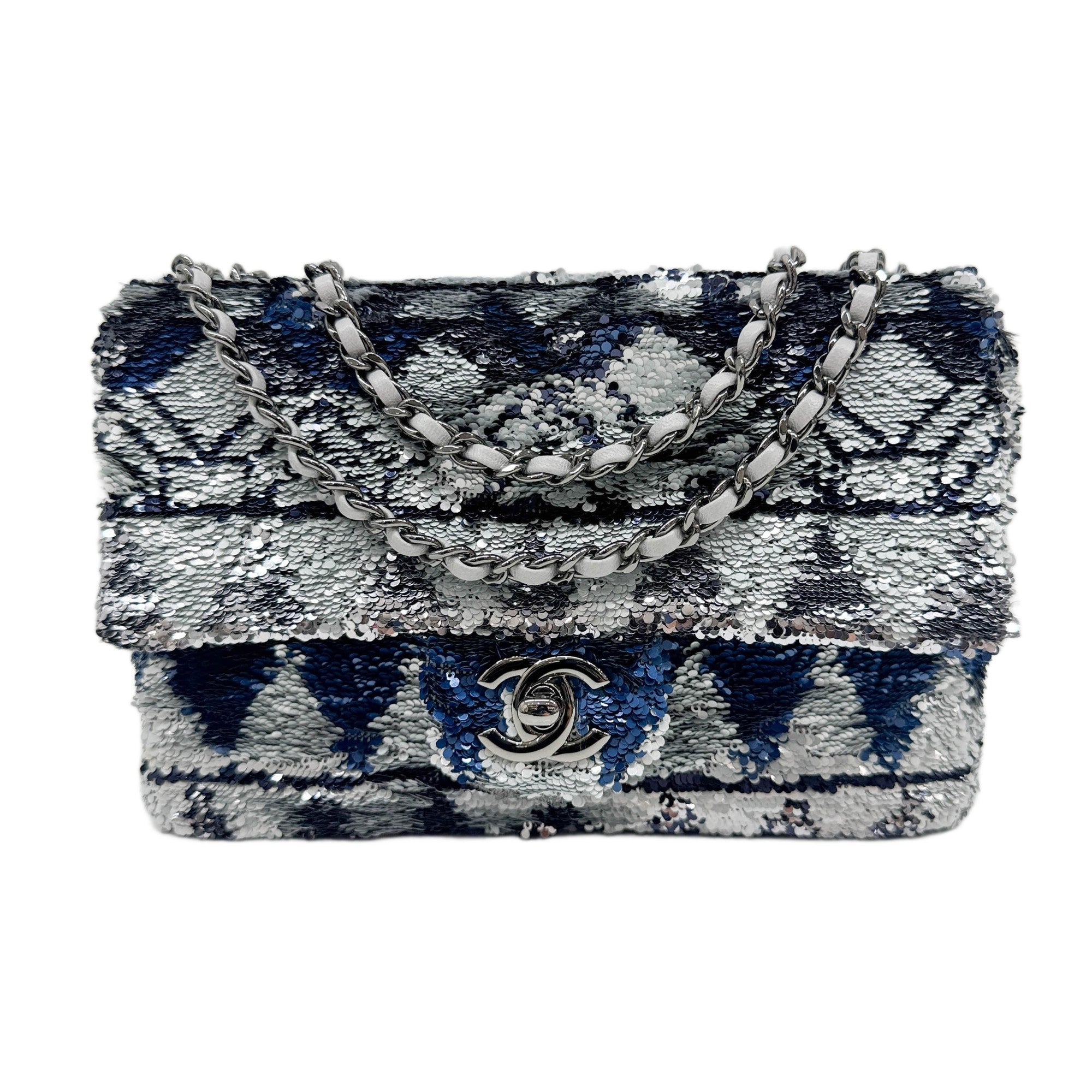 Mini Classic Flap 2019 Multicolor Sequin Shoulder Bag