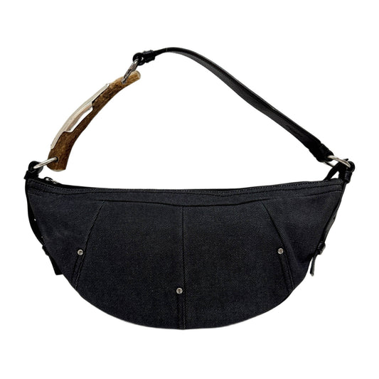 Mombasa Black Denim Shoulder Bag
