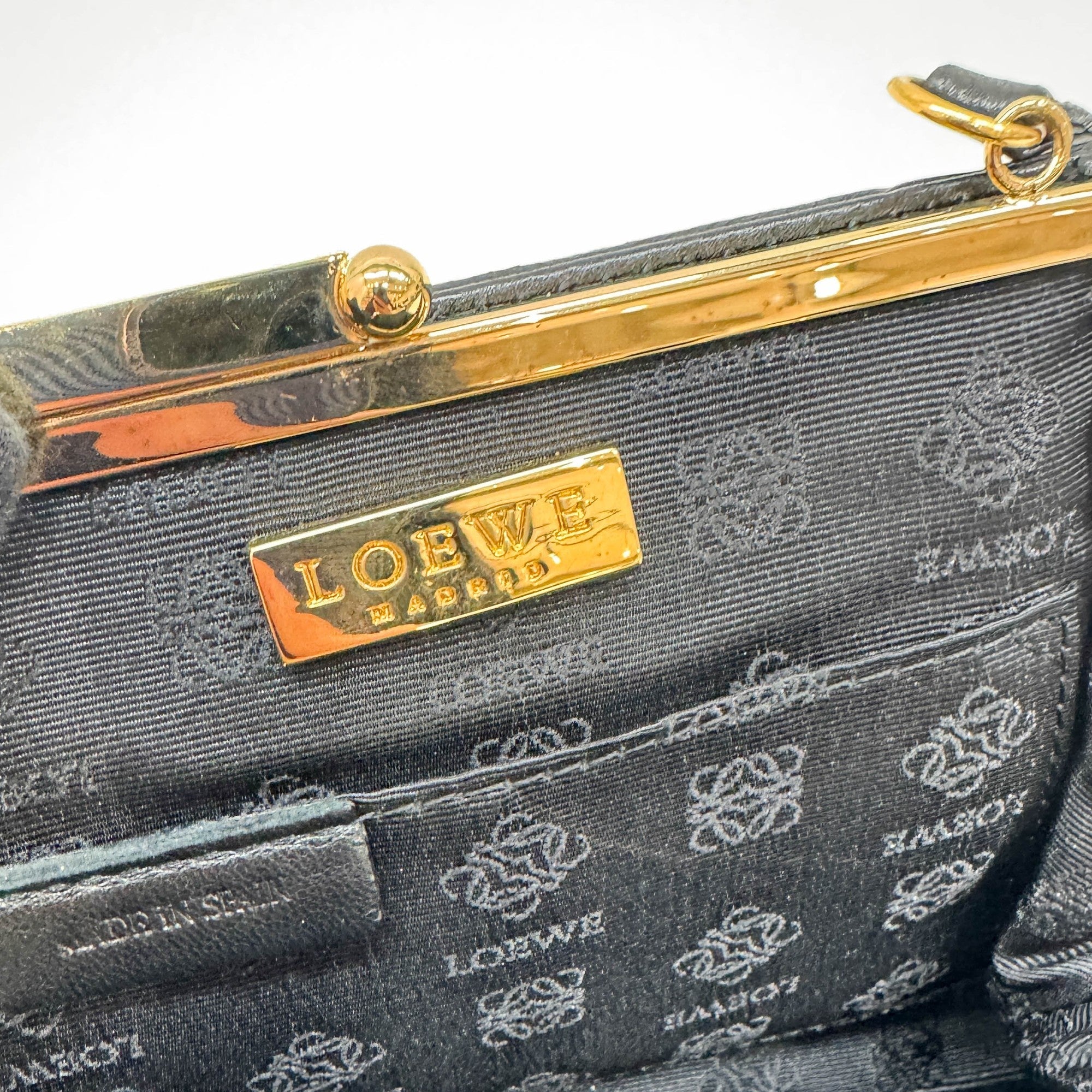 Harako Brown Tiger Print Pony Hair Hand Bag