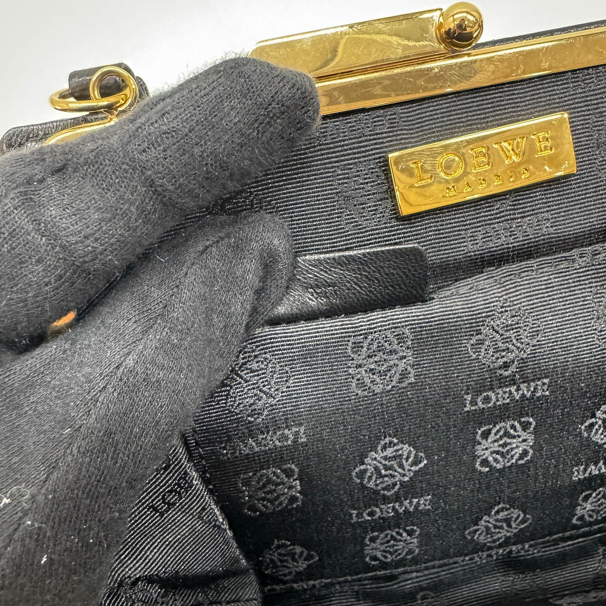 Harako Brown Tiger Print Pony Hair Hand Bag