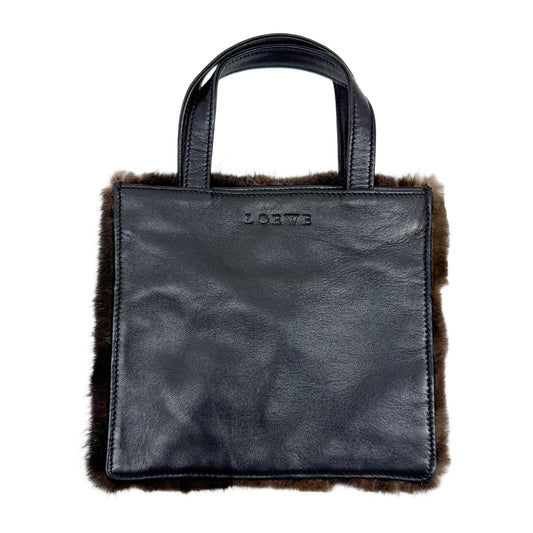 Brown Fur Hand Bag
