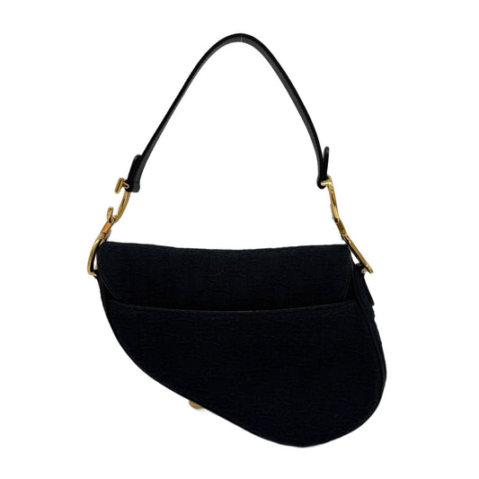 Saddle Black Trotter Cotton Shoulder Bag
