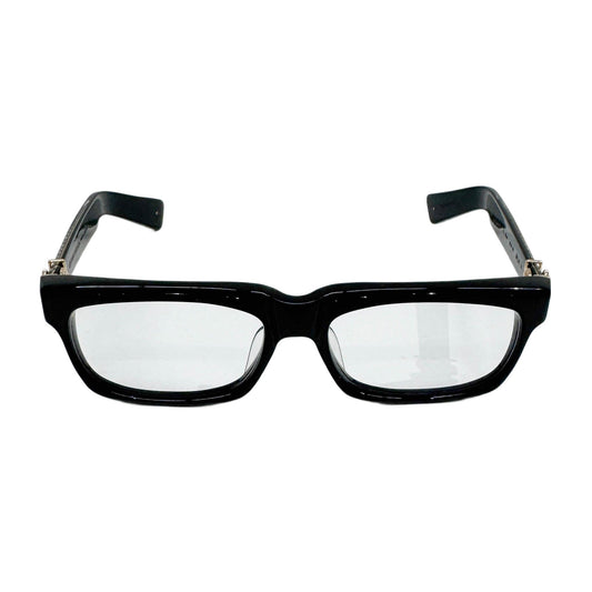 One Size SPLAT-A Gold Detail Black Plastic Non Prescription Glasses