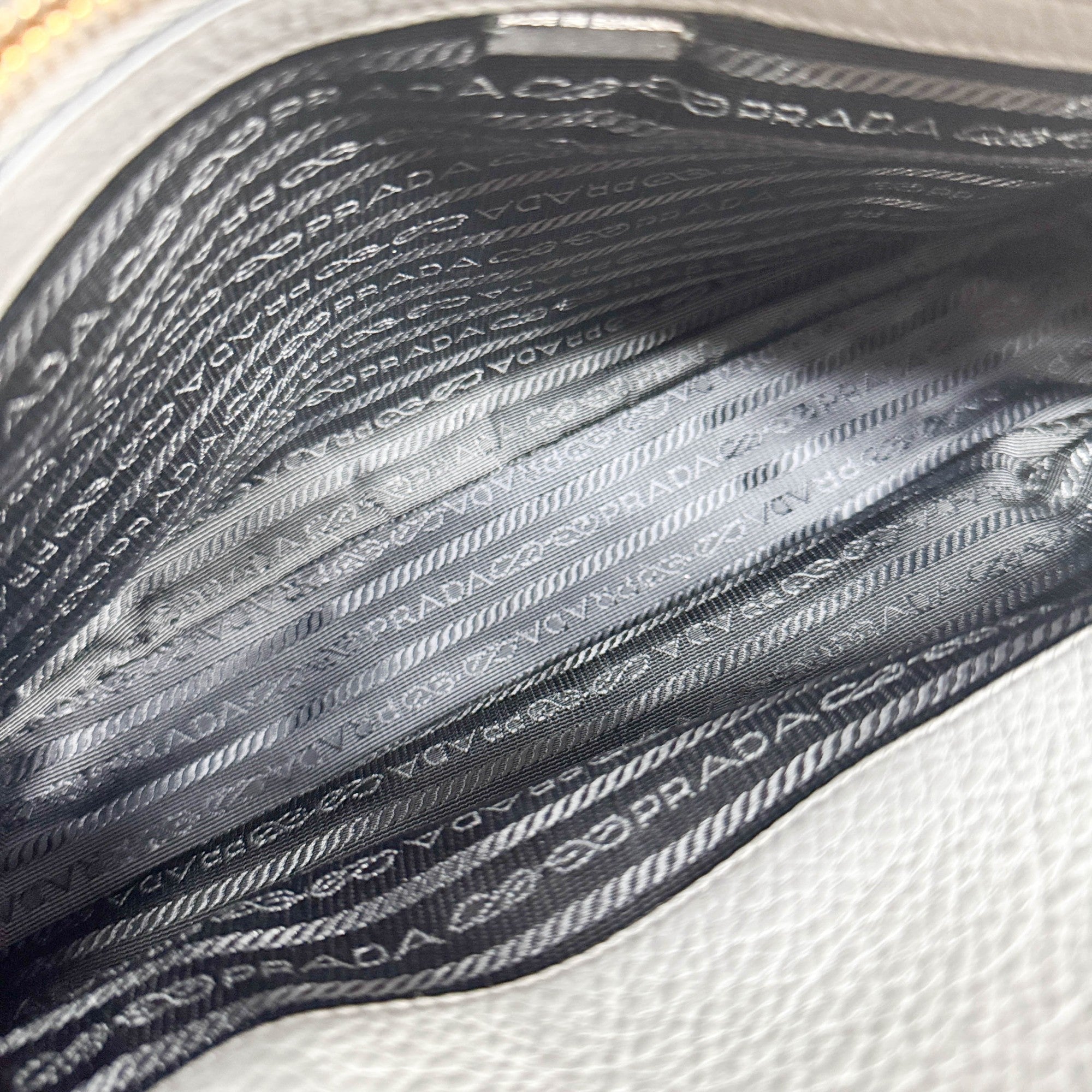 Gray Leather Two Way Bag