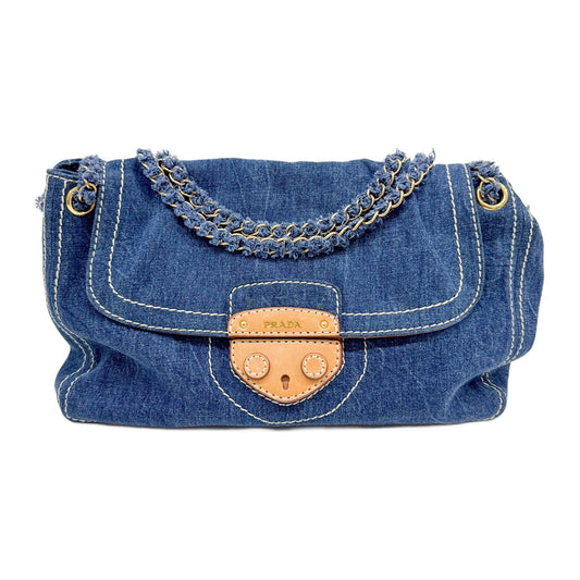 Blue Denim Shoulder Bag