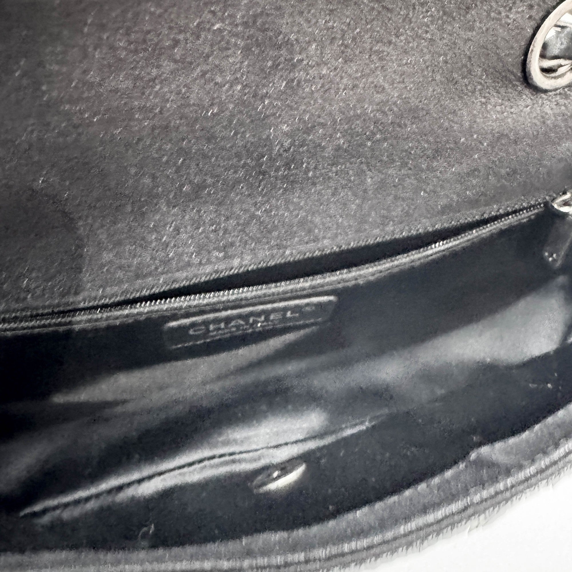 Classic Flap Black Sequin Shoulder Bag