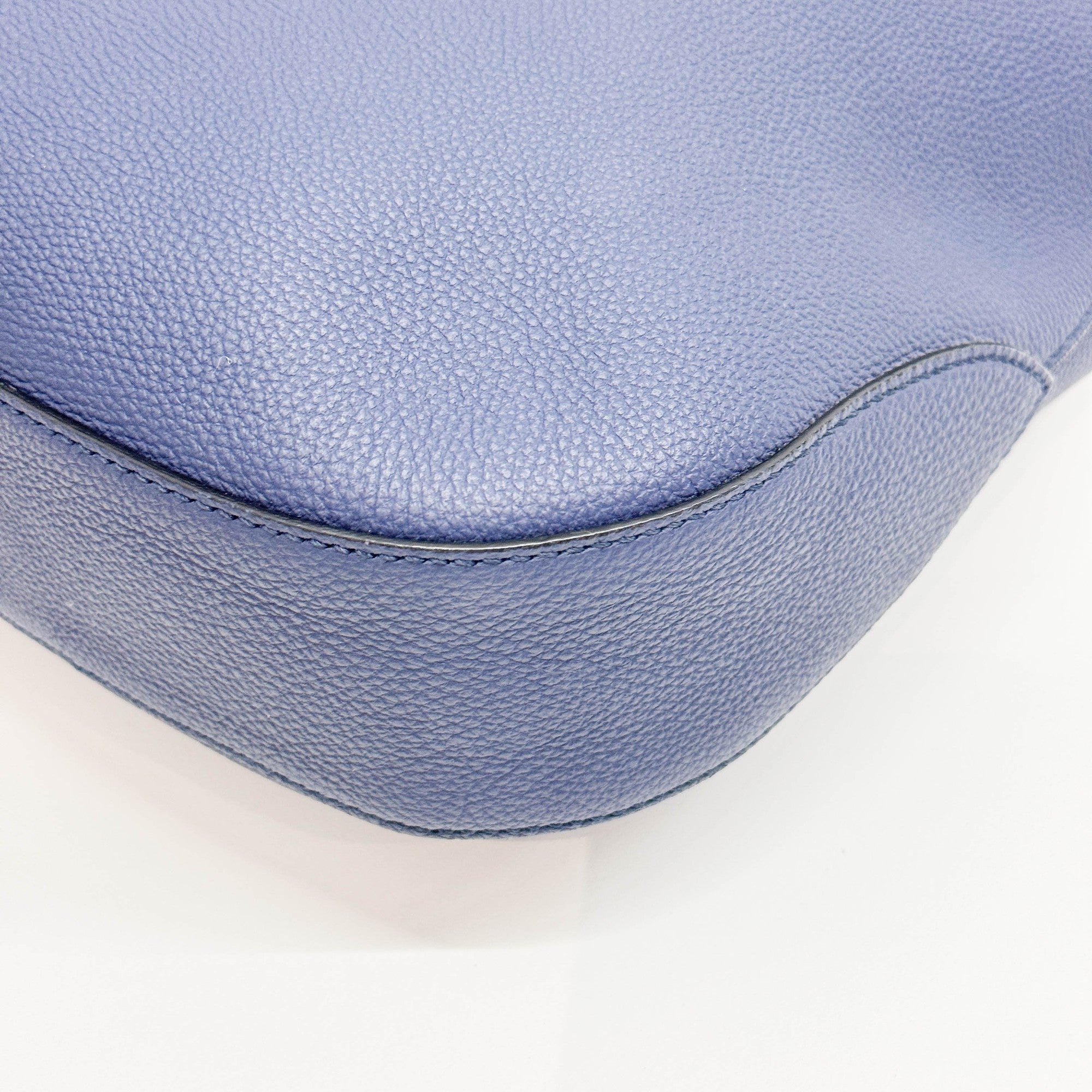 Jackie Sapphire Leather Shoulder Bag