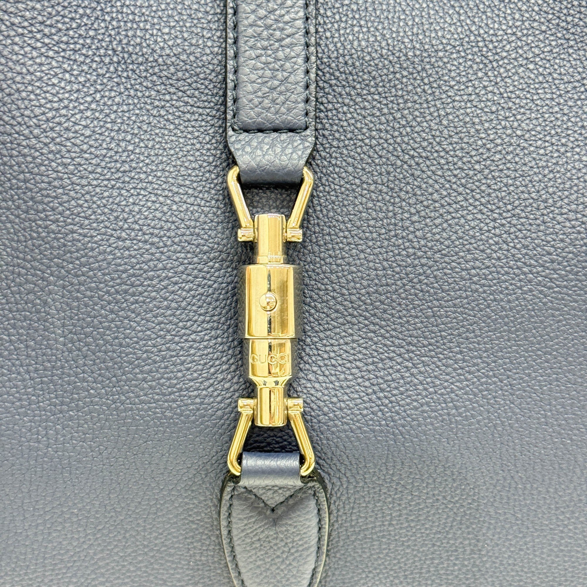 Jackie Sapphire Leather Shoulder Bag