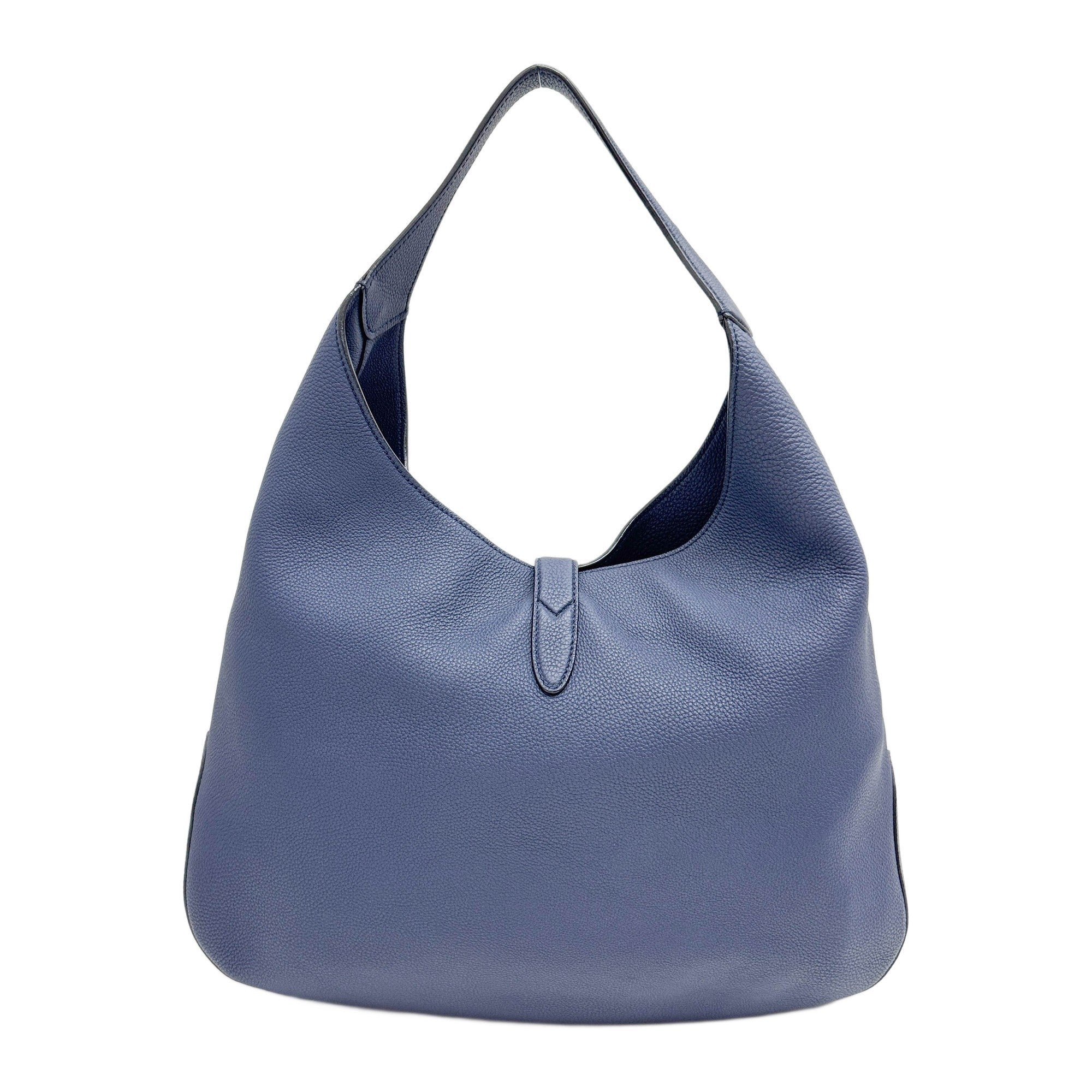 Jackie Sapphire Leather Shoulder Bag