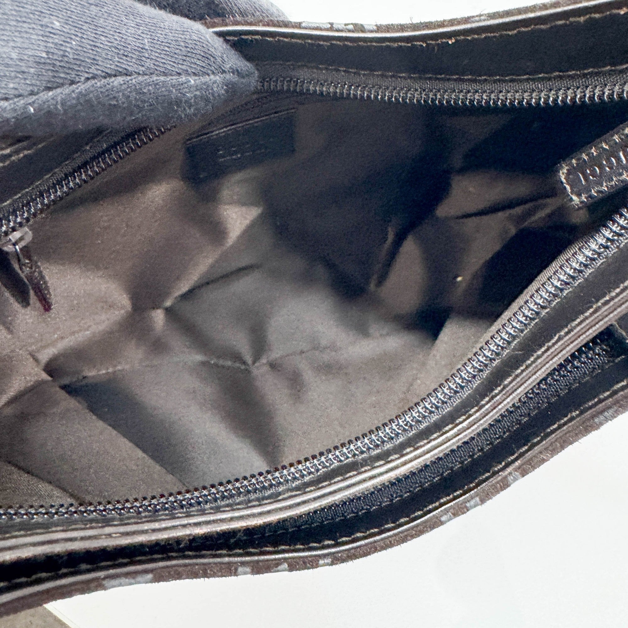 Brown GG Suede Shoulder Bag