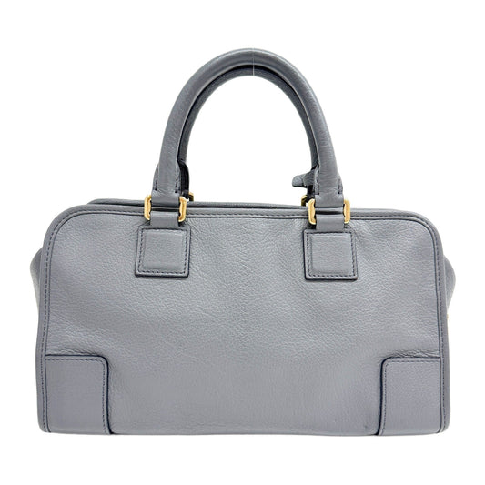 Amazona Shadow Blue Leather Hand Bag
