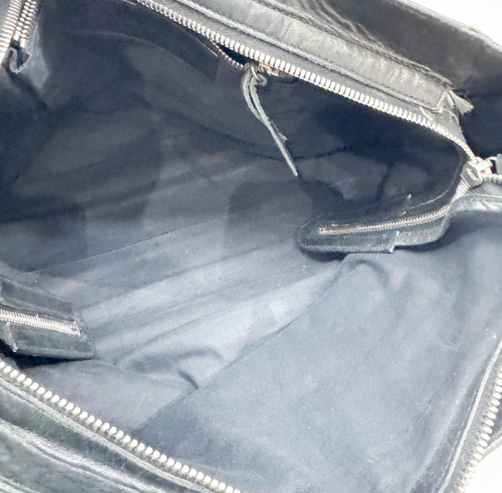 The City Black Pony Hair Hand Bag