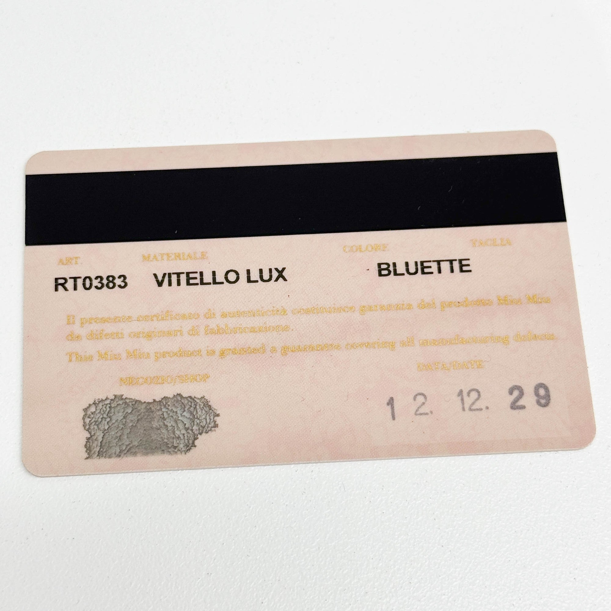 Vitello Cobalt Blue Leather Hand Bag