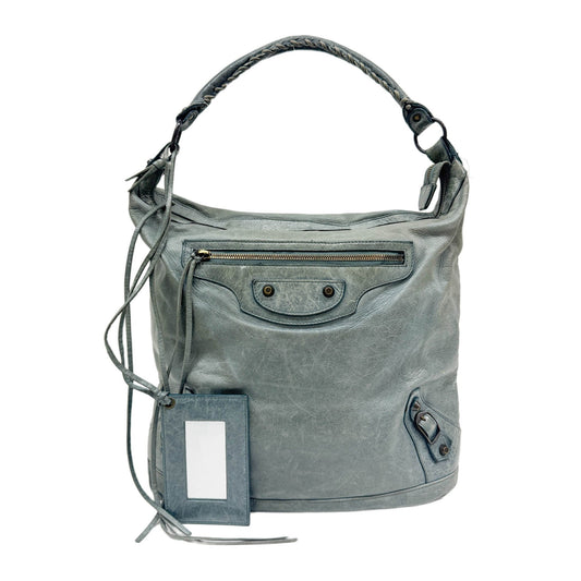 The Day Teal Leather Shoulder Bag