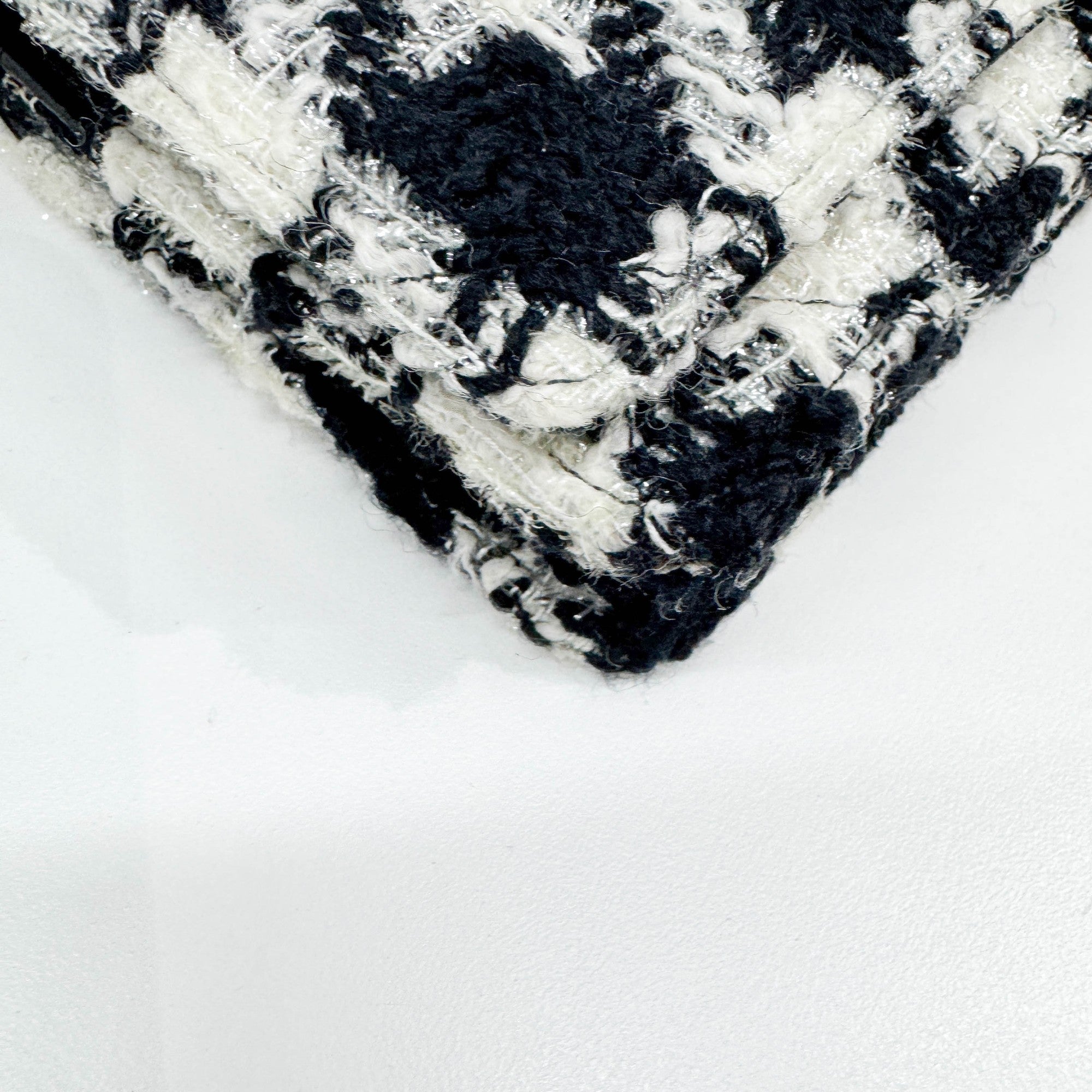 19 Black & White Tweed Wallet Two Way Bag