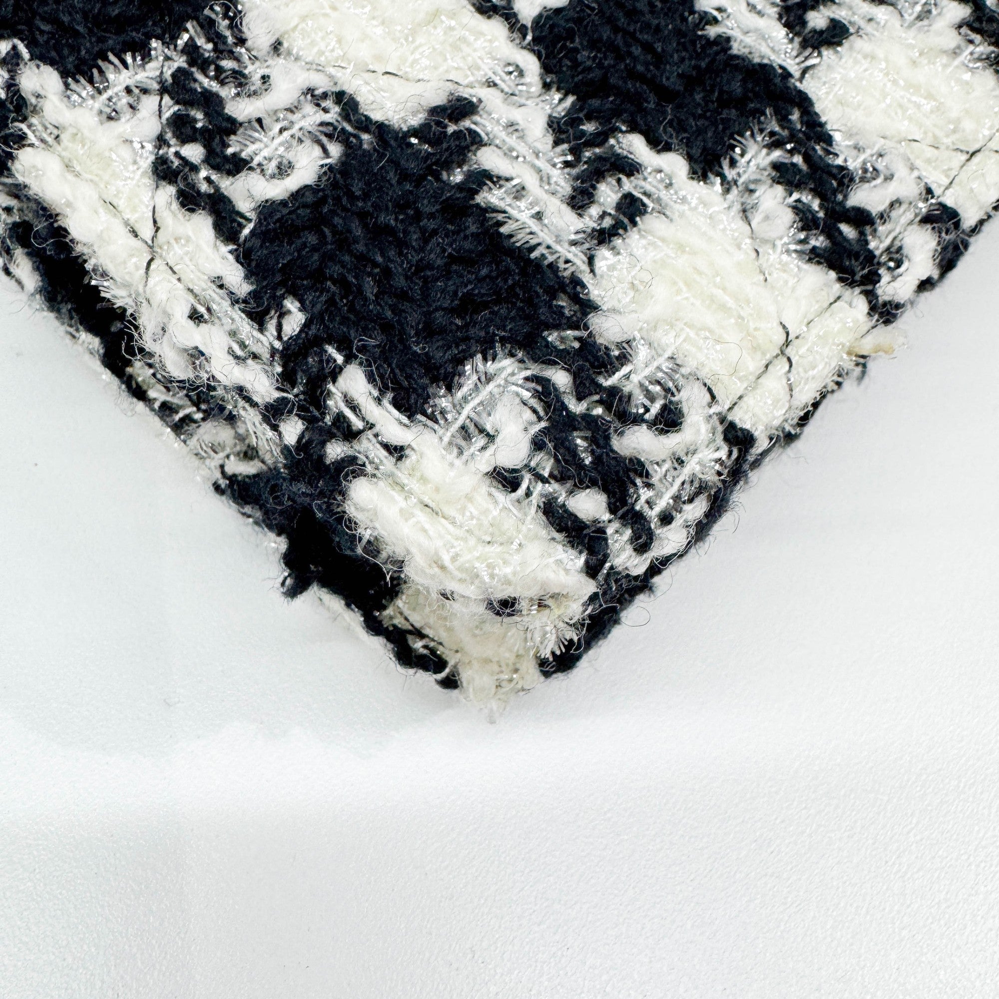 19 Black & White Tweed Wallet Two Way Bag
