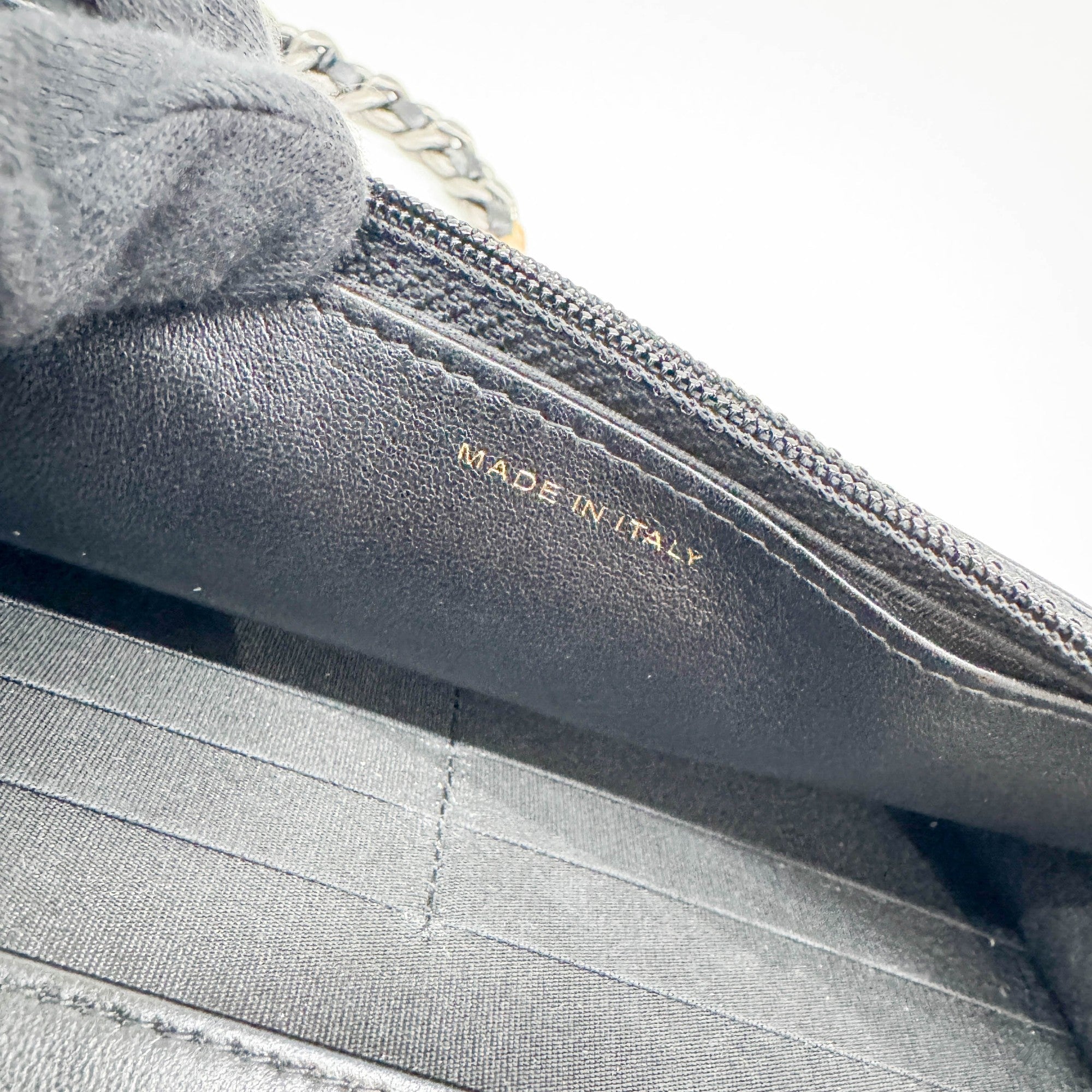 19 Black & White Tweed Wallet Two Way Bag