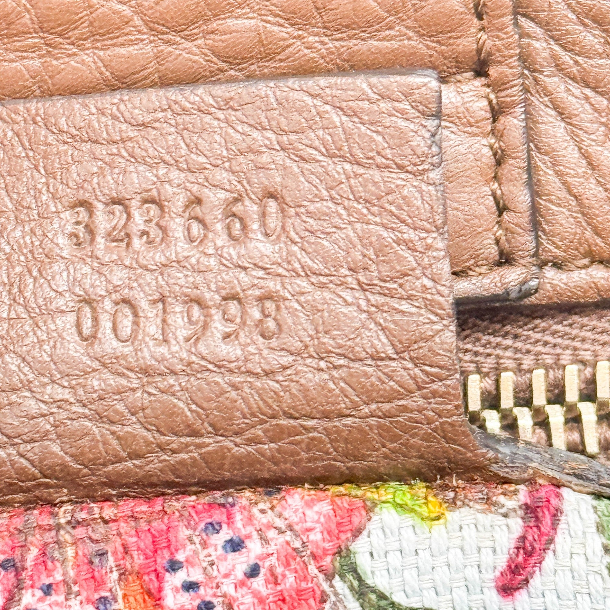 Bamboo Brown Leather Hand Bag