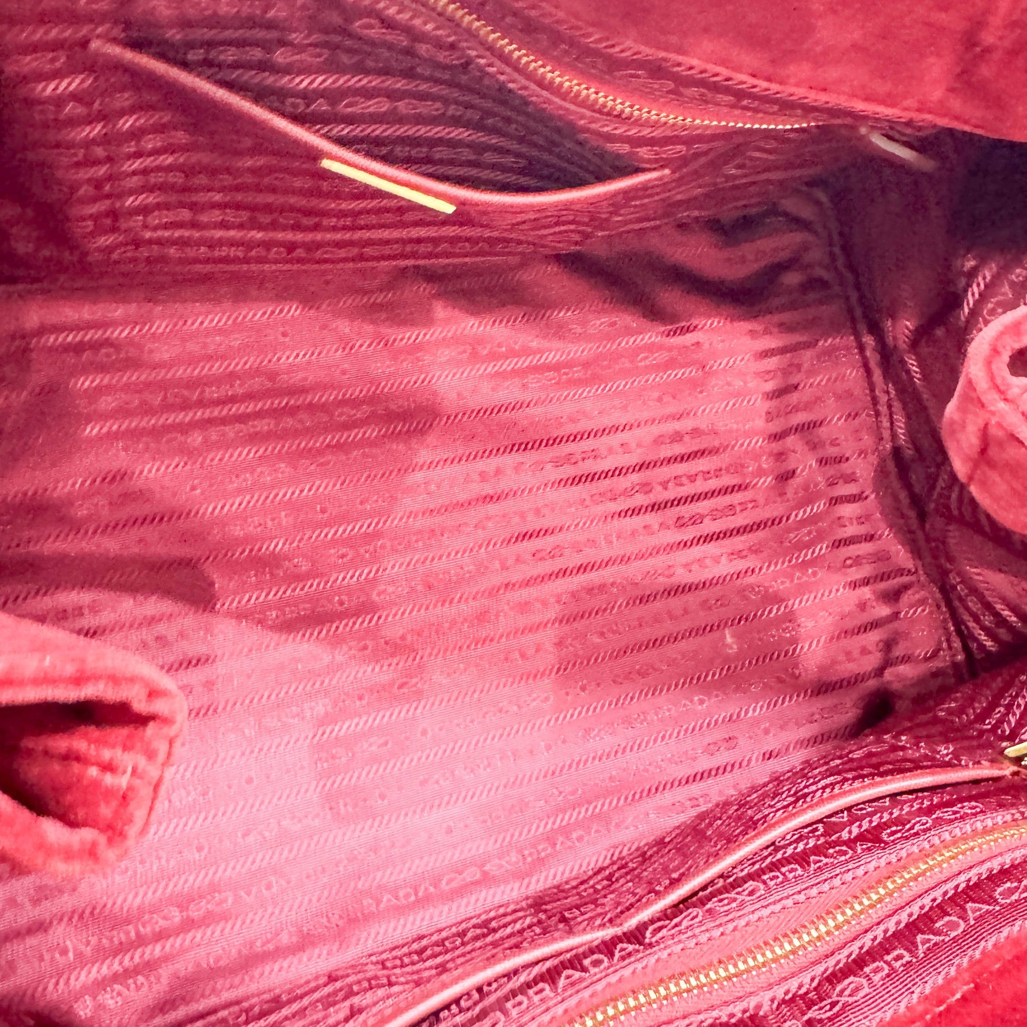 Ruby Velvet Tote Hand Bag