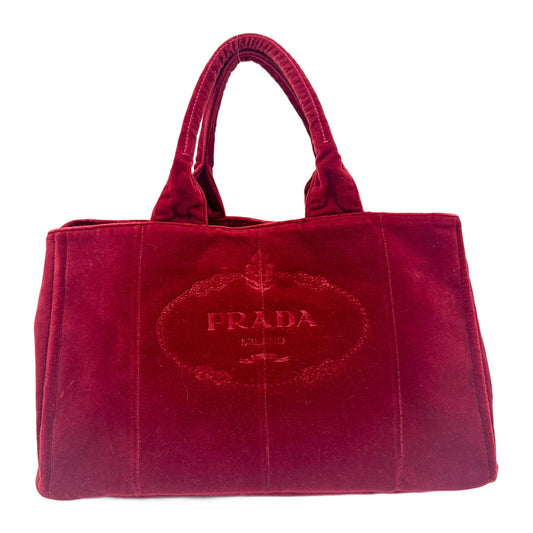 Ruby Velvet Tote Hand Bag