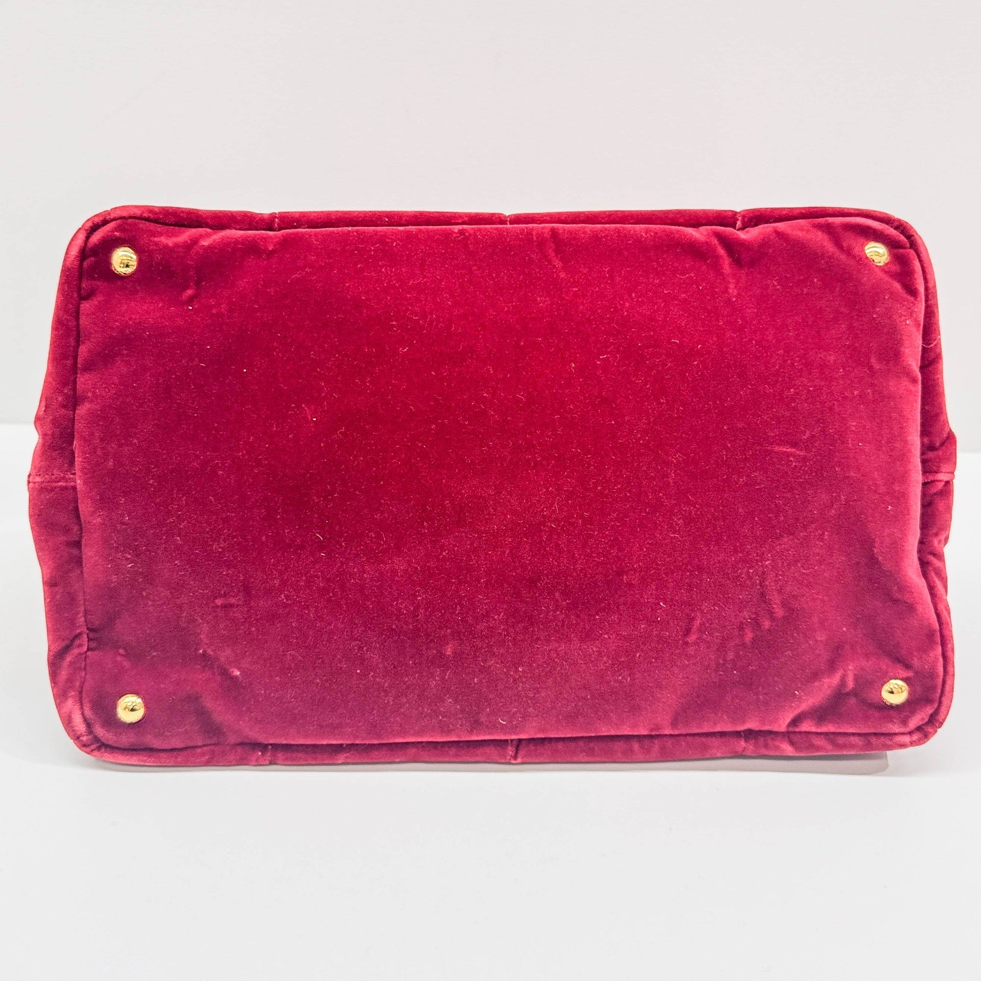 Ruby Velvet Tote Hand Bag