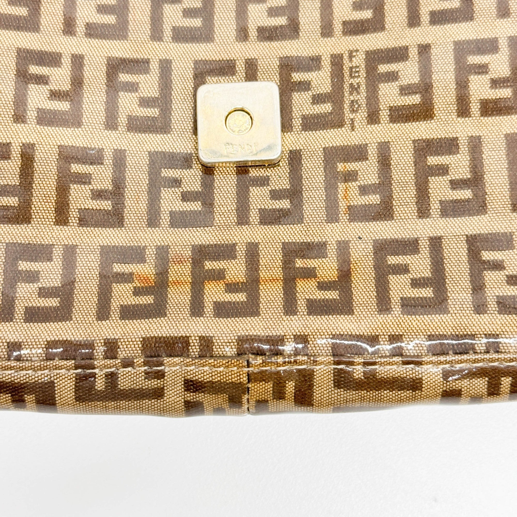 Baguette Brown Zucchino Canvas Shoulder Bag