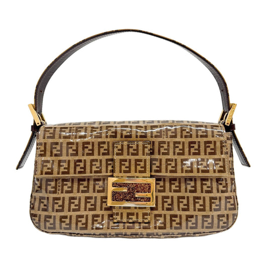 Baguette Brown Zucchino Canvas Shoulder Bag