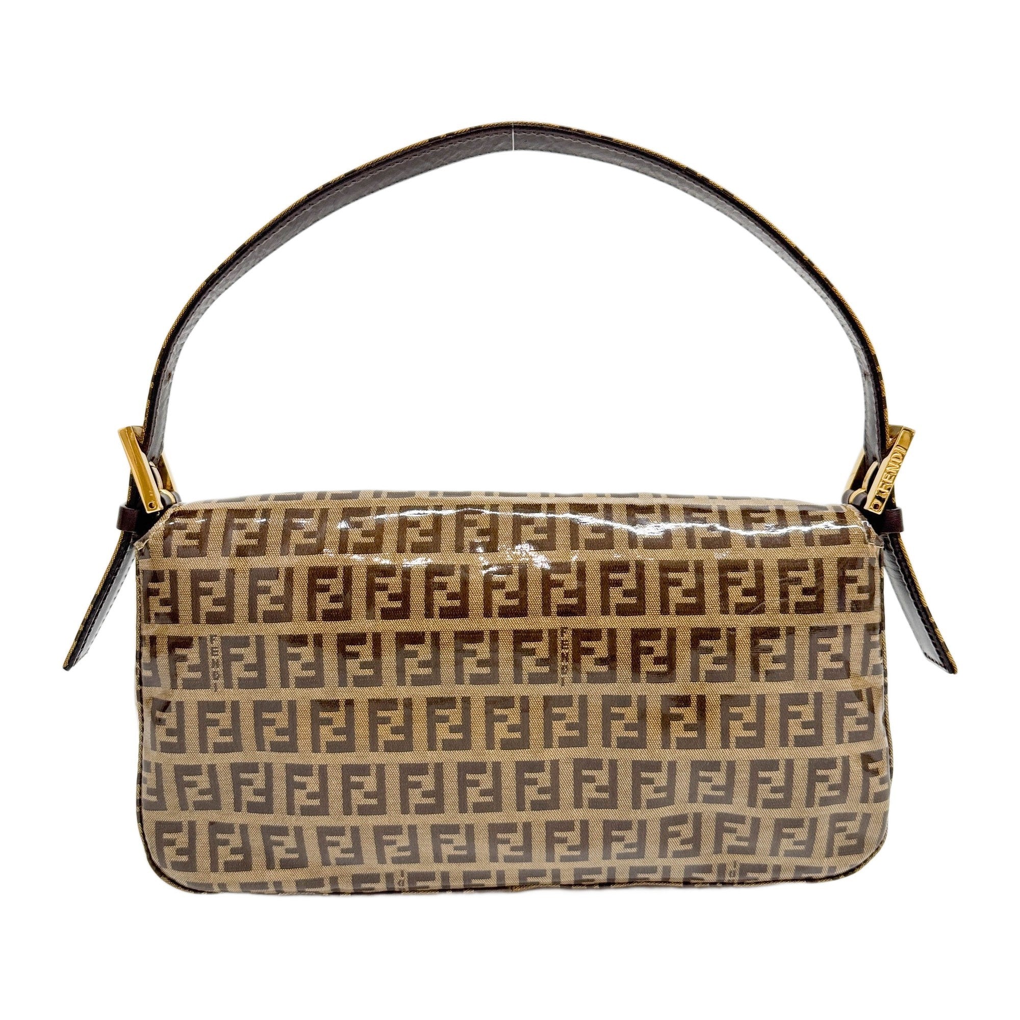 Baguette Brown Zucchino Canvas Shoulder Bag