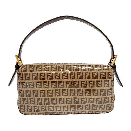 Baguette Brown Zucchino Canvas Shoulder Bag