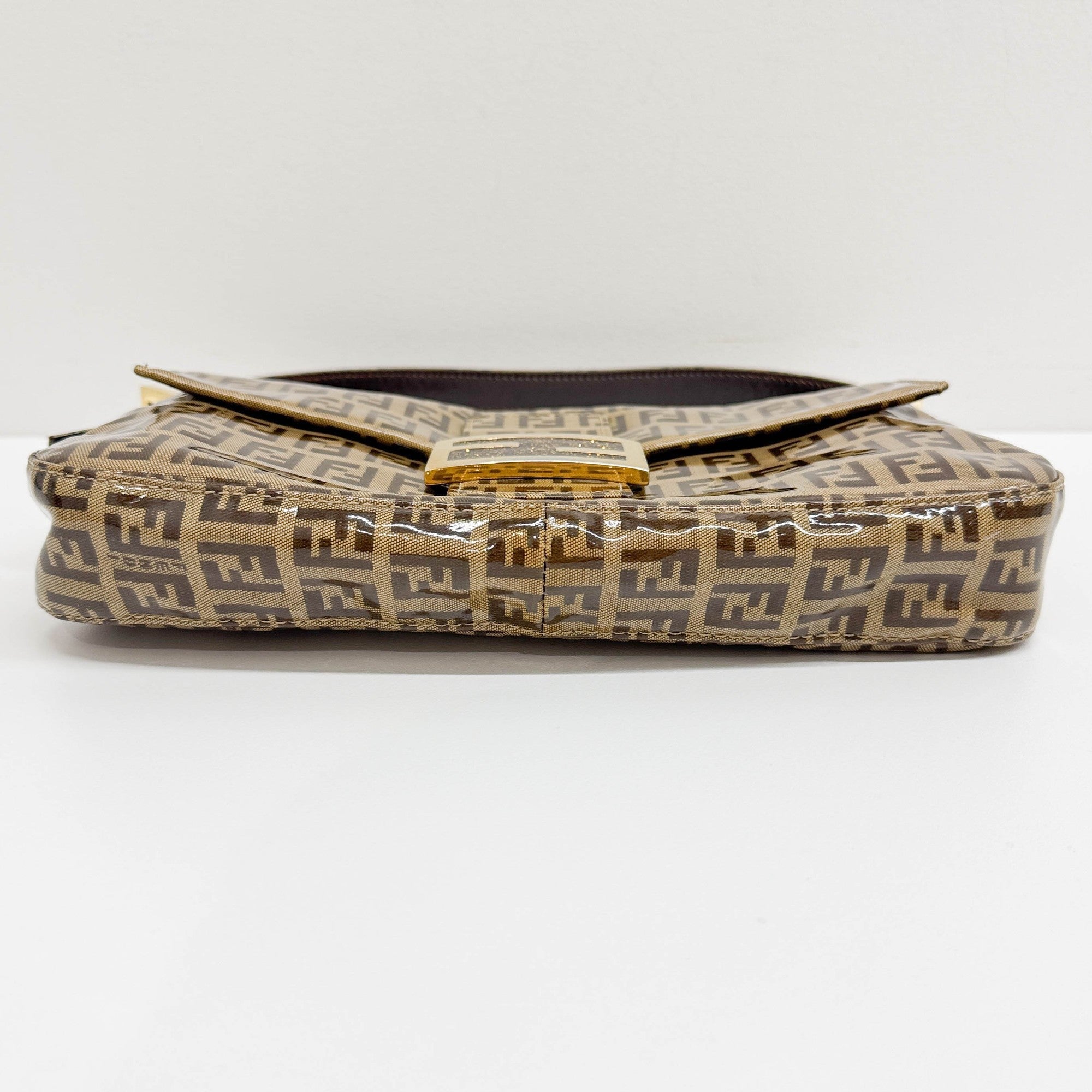 Baguette Brown Zucchino Canvas Shoulder Bag