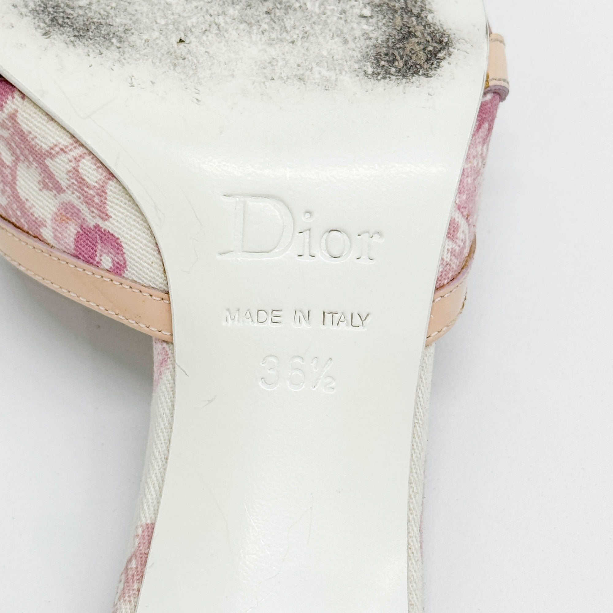 Size 36 1/2 EU Pink Trotter Canvas Heels