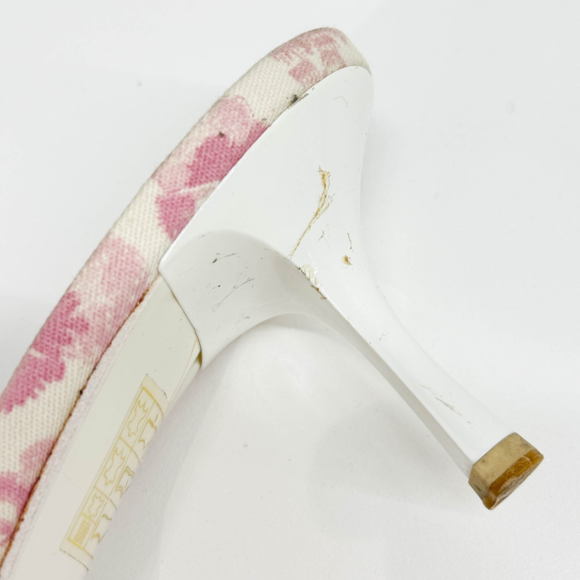 Size 36 1/2 EU Pink Trotter Canvas Heels