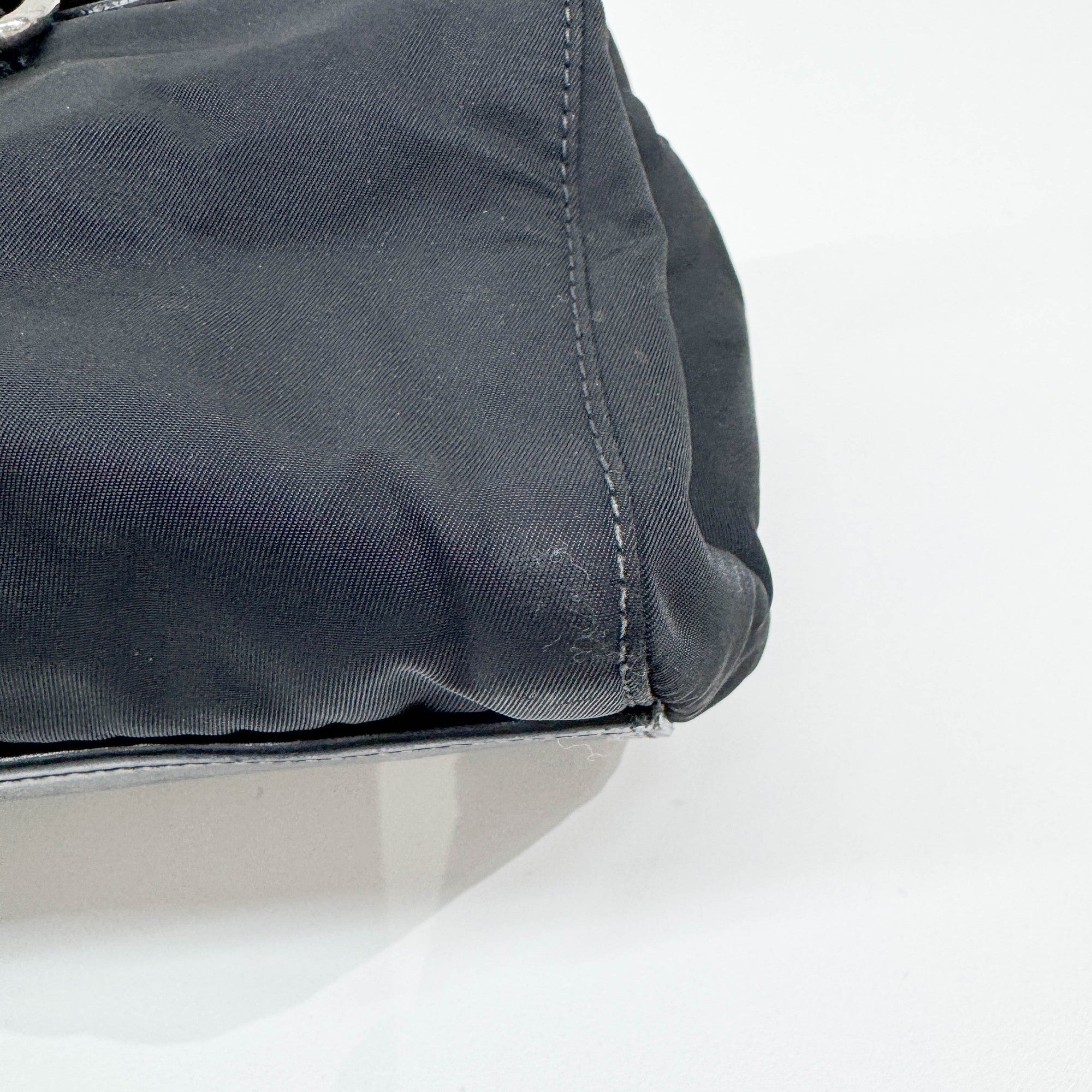 Black Nylon Shoulder Bag