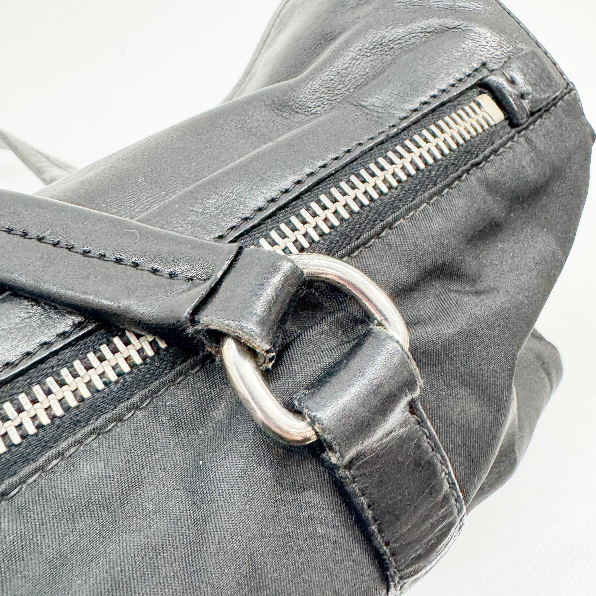 Black Nylon Shoulder Bag