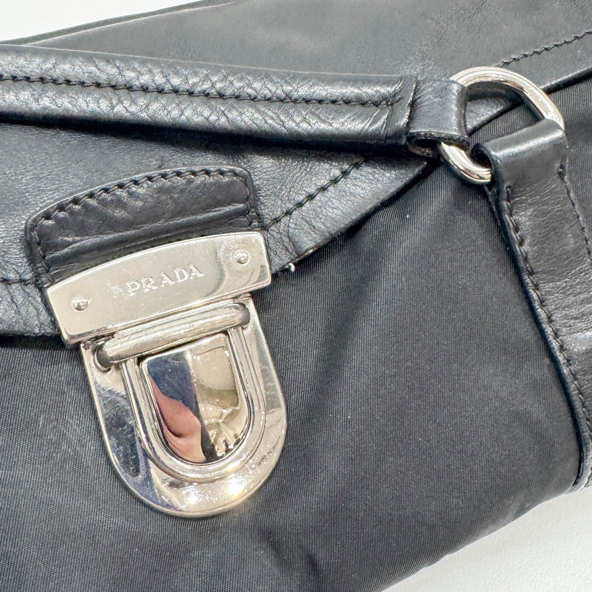 Black Nylon Shoulder Bag