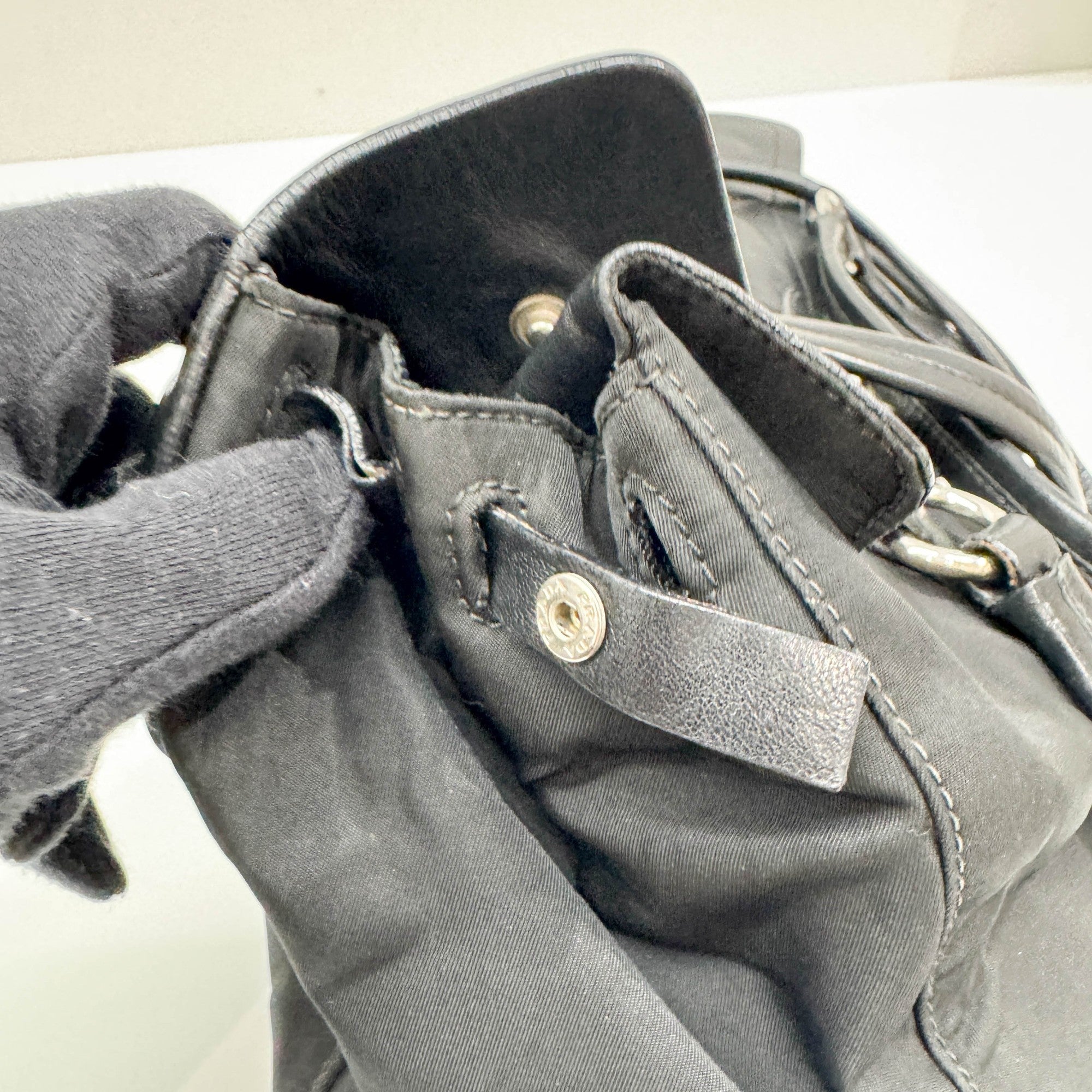 Black Nylon Shoulder Bag