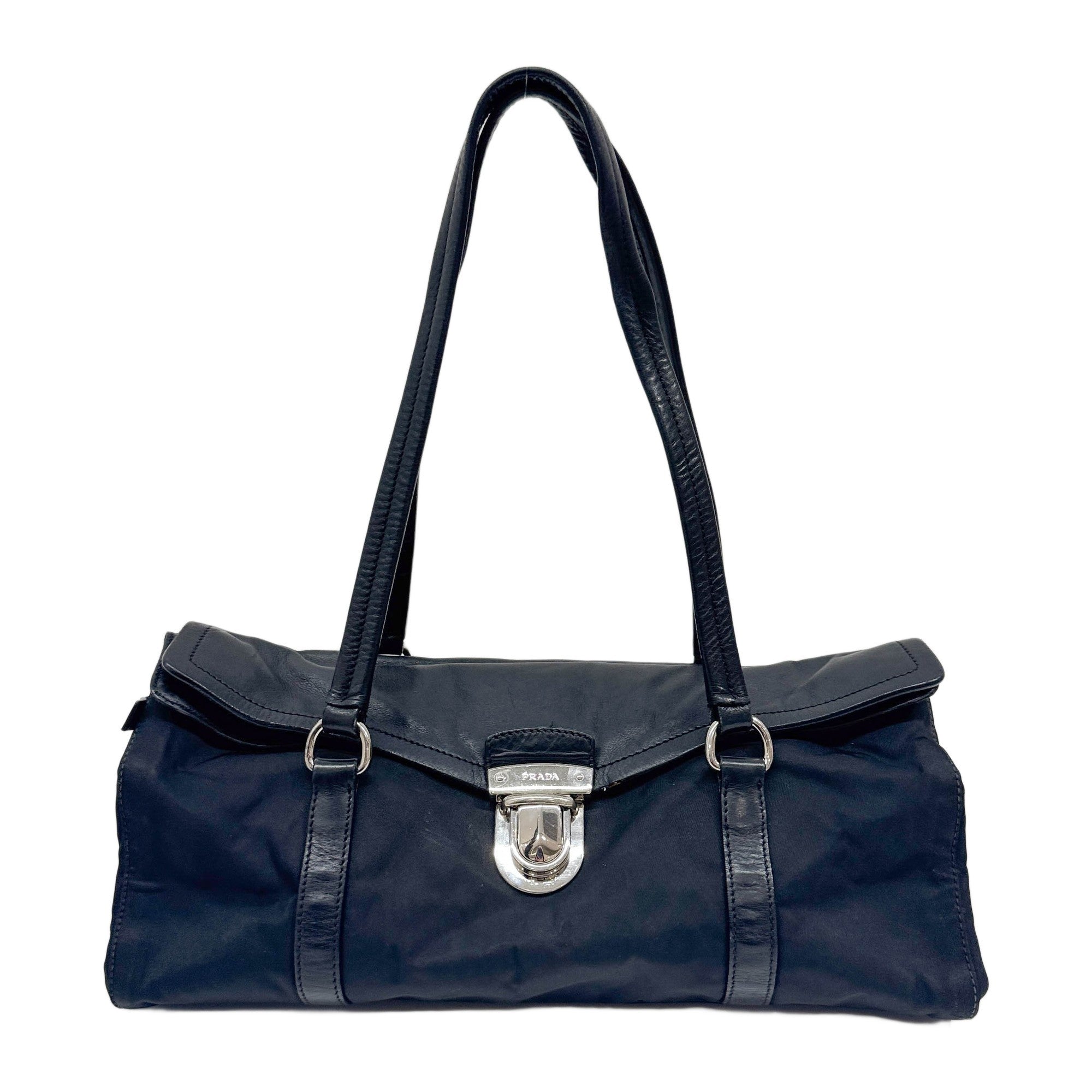 Black Nylon Shoulder Bag