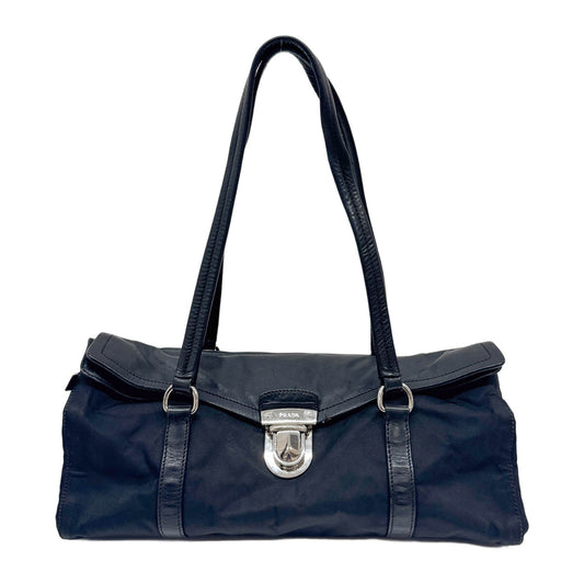 Black Nylon Shoulder Bag