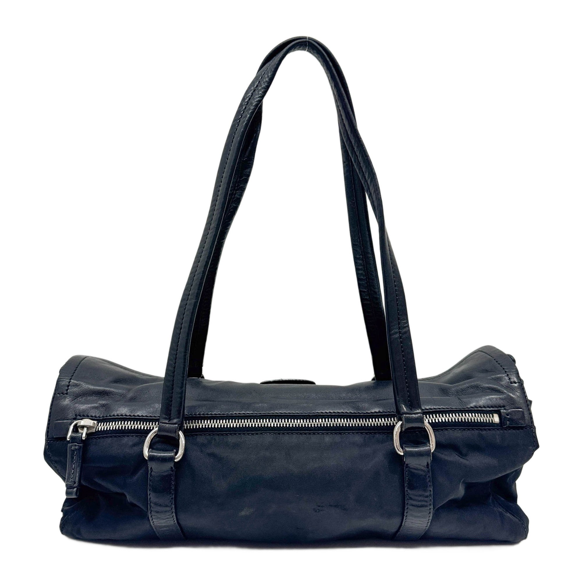 Black Nylon Shoulder Bag