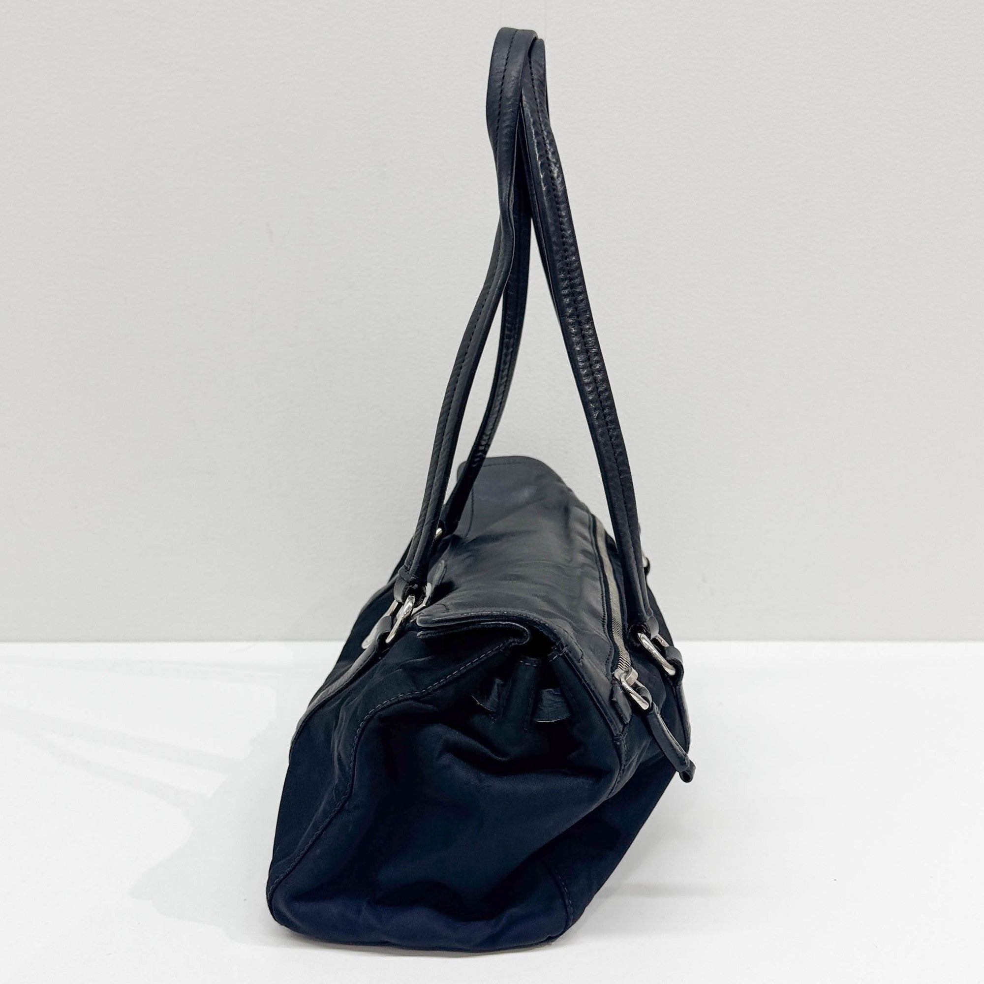 Black Nylon Shoulder Bag
