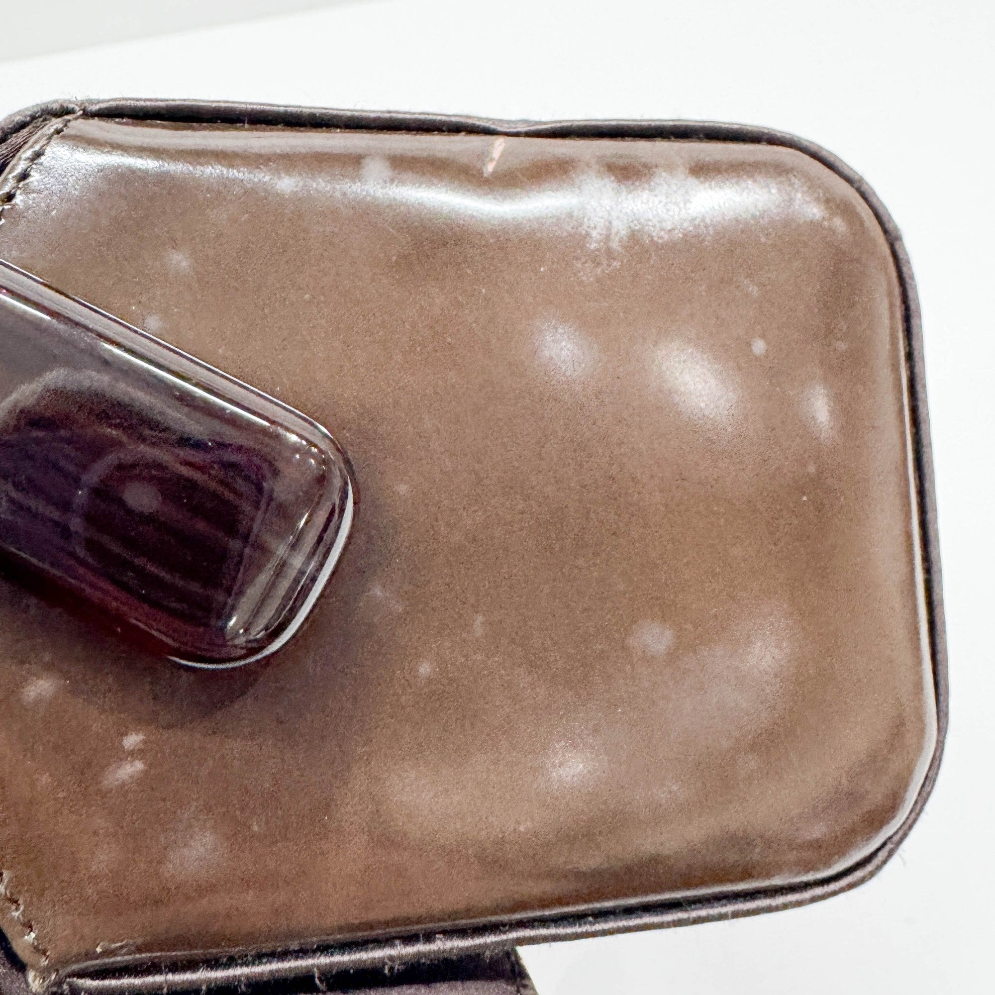 Brown Satin Hand Bag