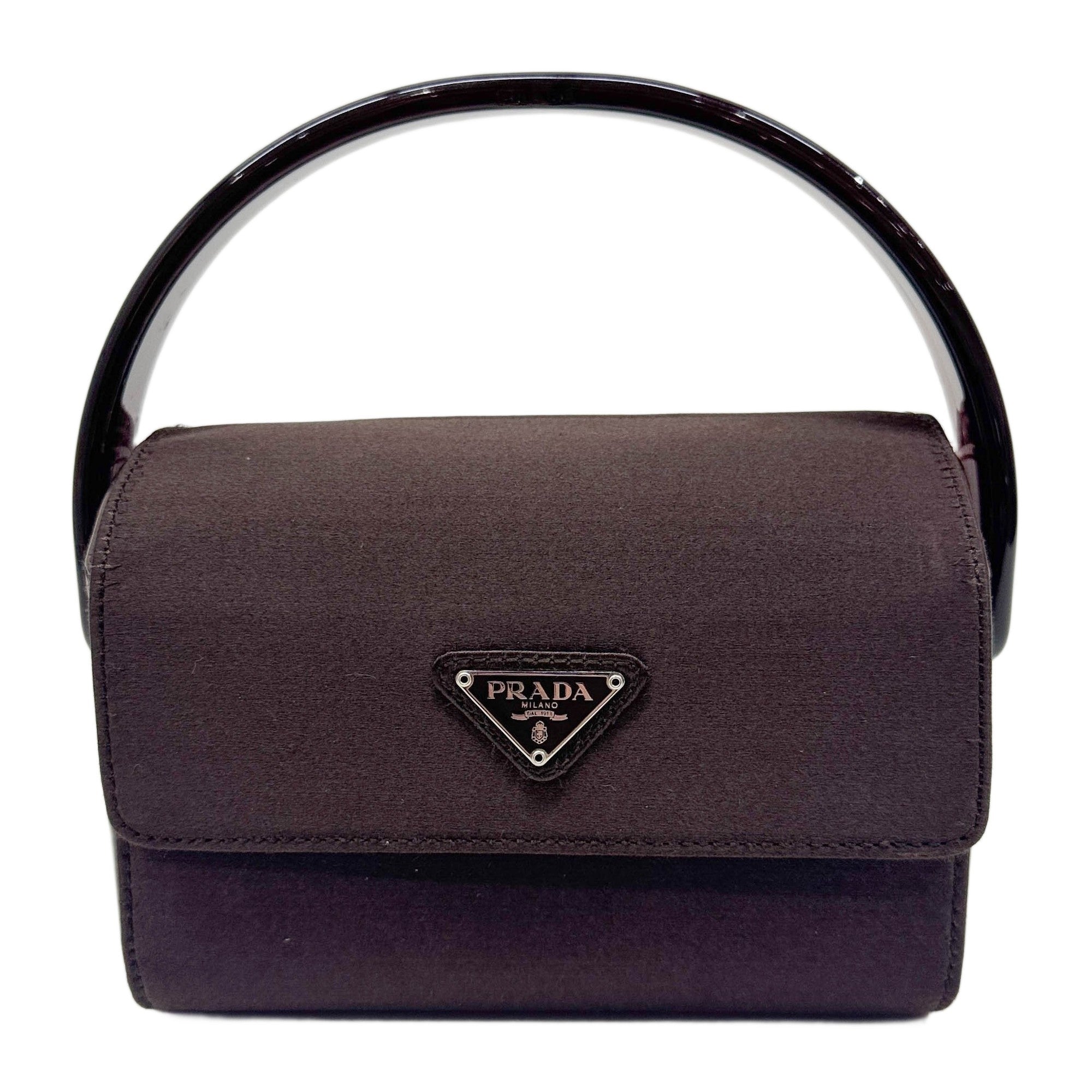 Brown Satin Hand Bag