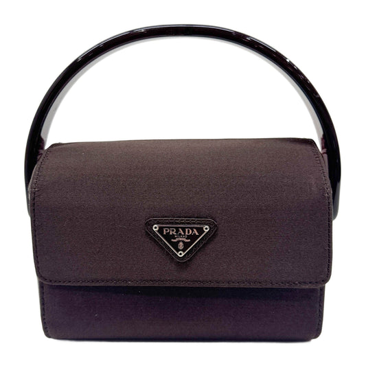 Brown Satin Hand Bag