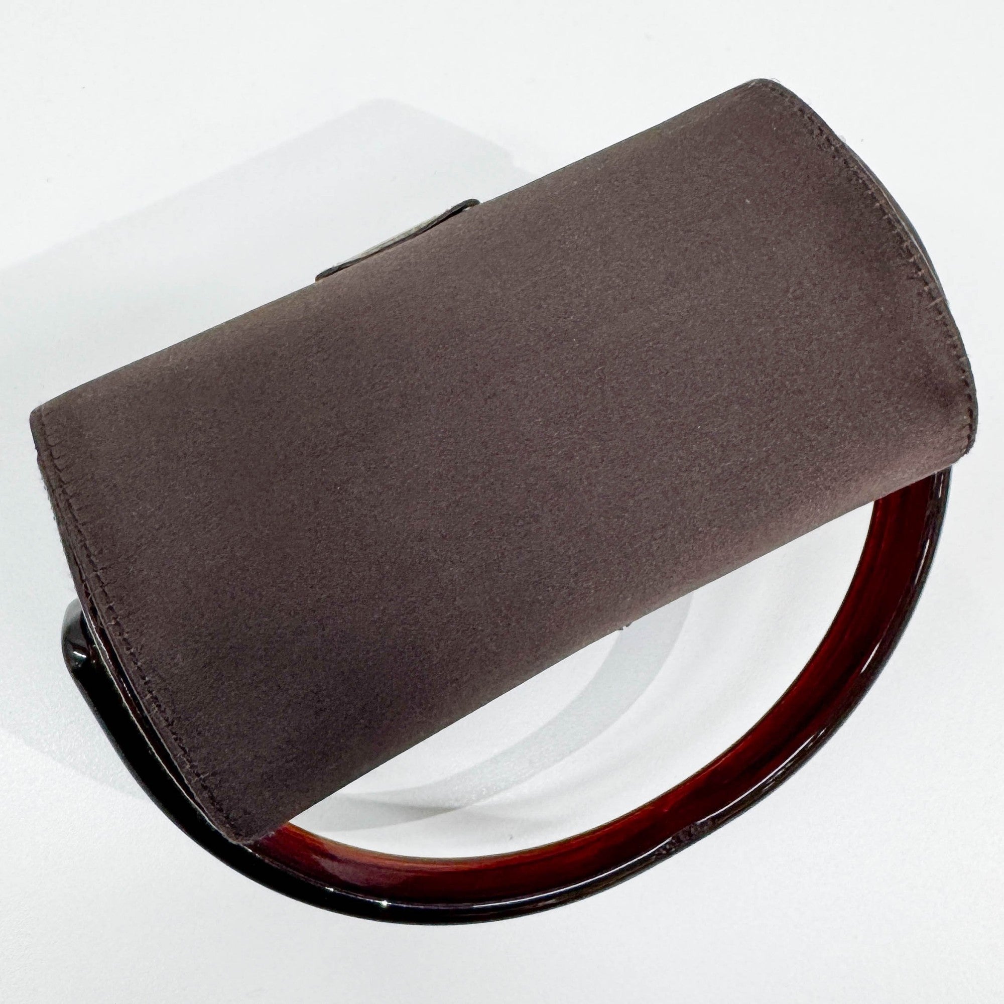 Brown Satin Hand Bag